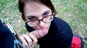 Dabbler Blowjob in the forest