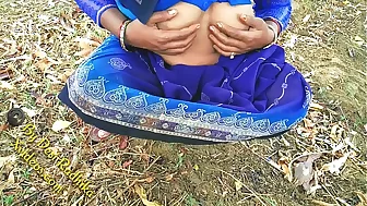 Indian Village Lady With Natural Hairy Pussy Open-air Sex Desi Radhika