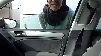 perverted tourist picks up a naughty Muslim street prostitute