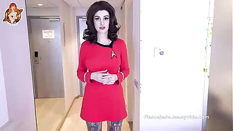 StarTrek cosplay - POV solo with 3 cumshots and roleplay!